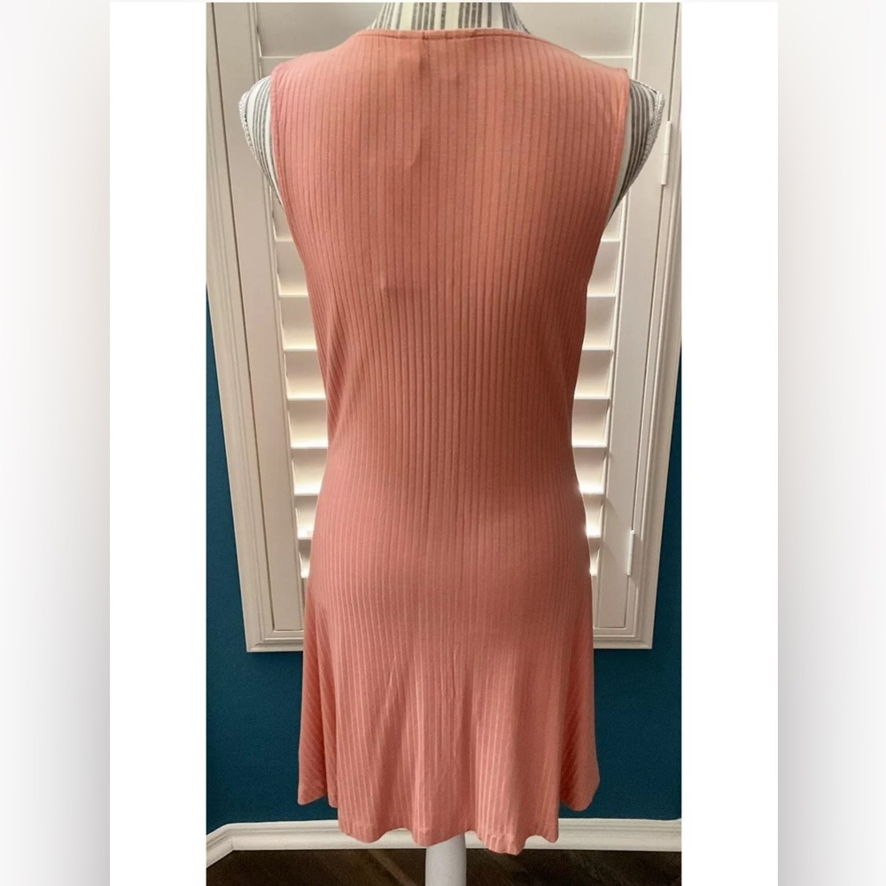 NWT Roxy Dream Do Buttoned Rib Knit Tank Dress Tawny Orange Size M Medium - Picture 8 of 11